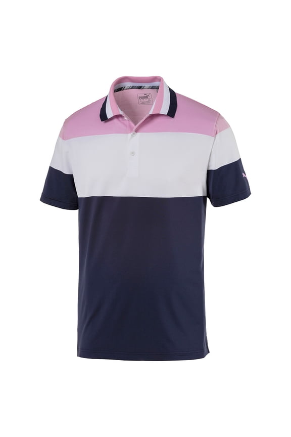 NEW Puma Nineties Pale Pink Golf Polo Mens Large (L)
