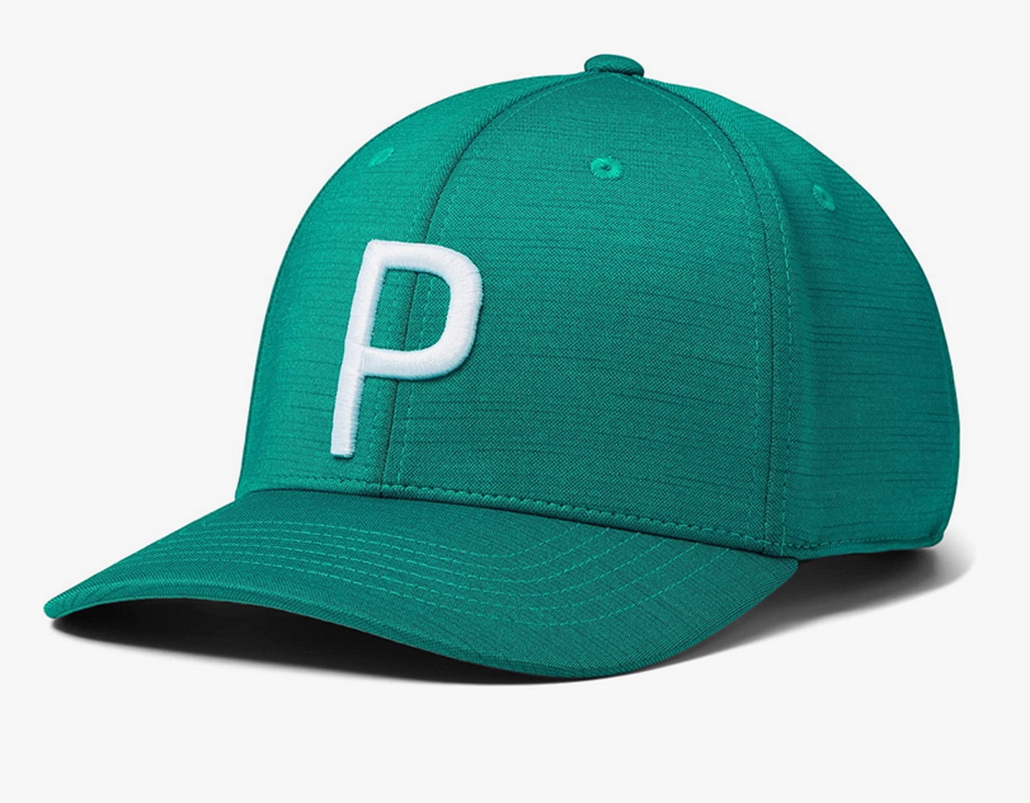 NEW Puma P Cap Green Lagoon White Glow Snapback Golf Hat Cap