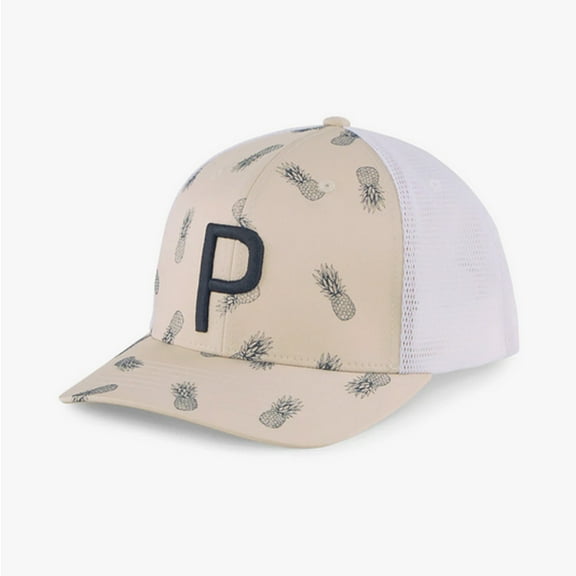 Puma Pineapple Trucker P Cap - 02442802 - White Pepper/Navy Blazer - OSFA
