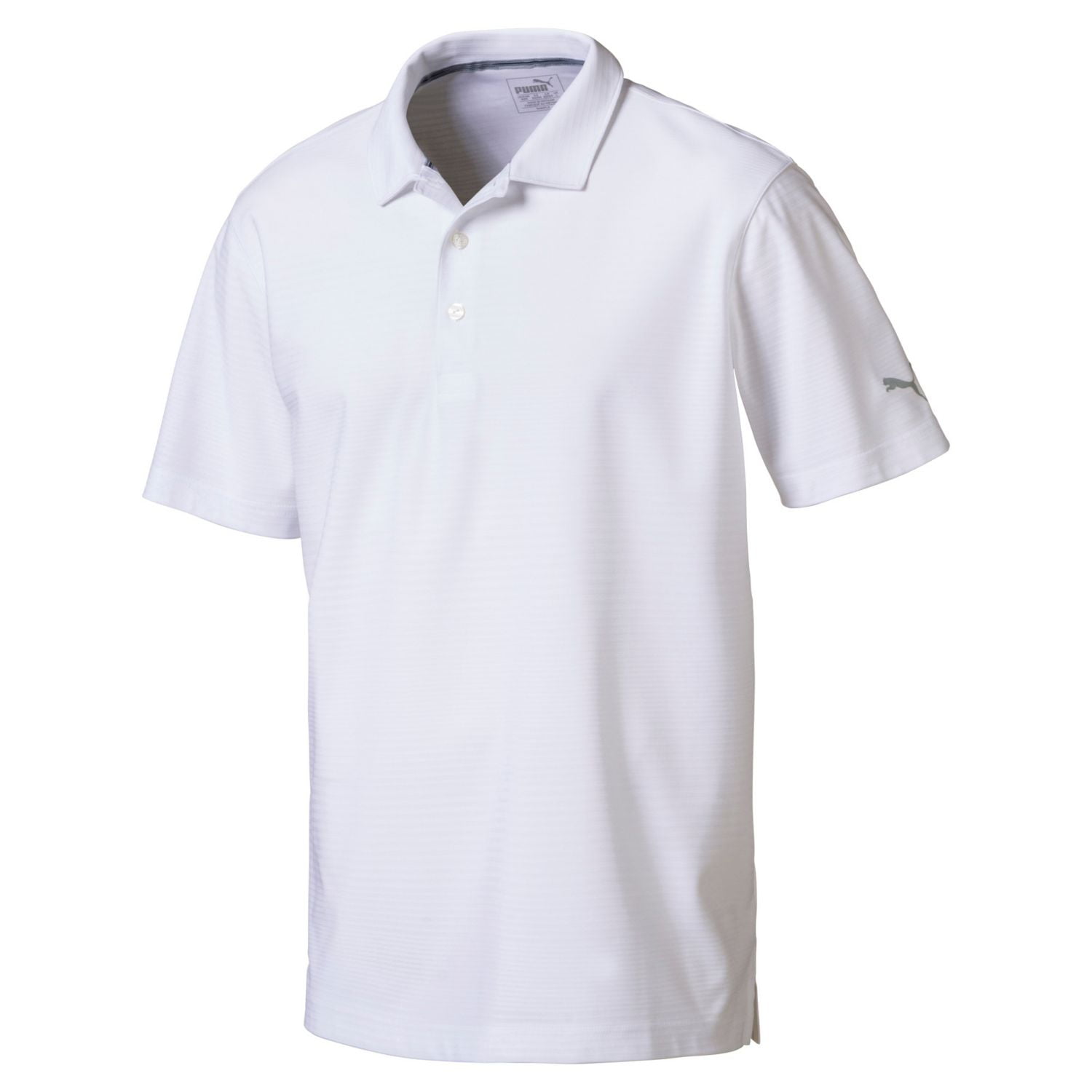 NEW Puma Pounce Aston Stripe Bright White Golf Polo Men's X-Large