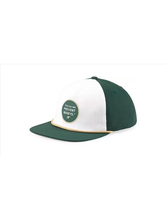 NEW Puma Prevent Bogeys Green/White Adjustable Snapback Golf Hat/Cap