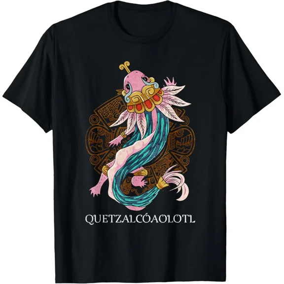 NEW Quetzalcoatl Axolotl Ancient Aztec Serpent Mayan Inca Toltec T-Shirt S-3XL