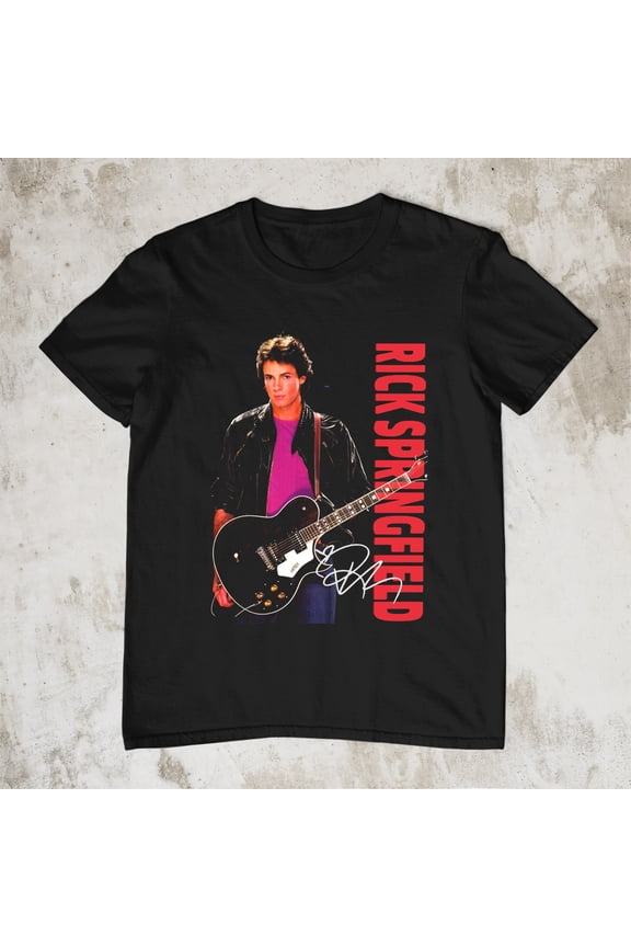 NEW RARE Rick Springfield Shirt, Rick springfield Black All Size Shirt