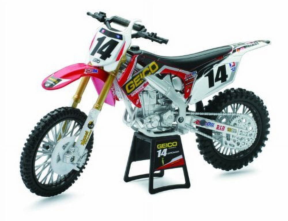 NEW RAY 1 12 GEICO HONDA CRF450R BIKE KEVIN WINDHAM 57563