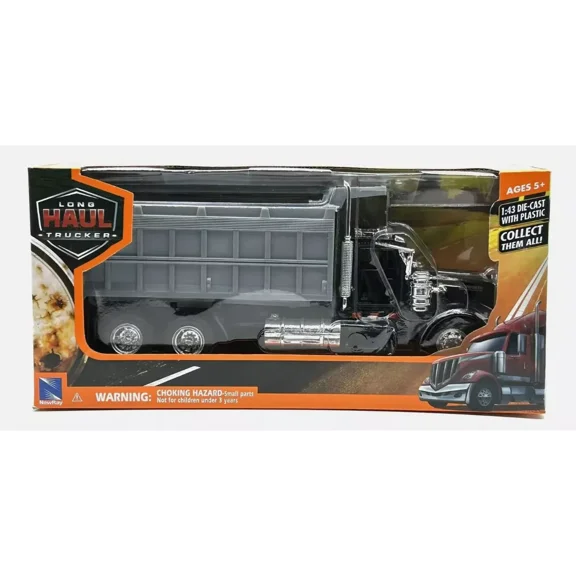 NEW RAY KENWORTH W900 DUMP TRUCK LONG HAUL TRUCKER 1:43 SCALE