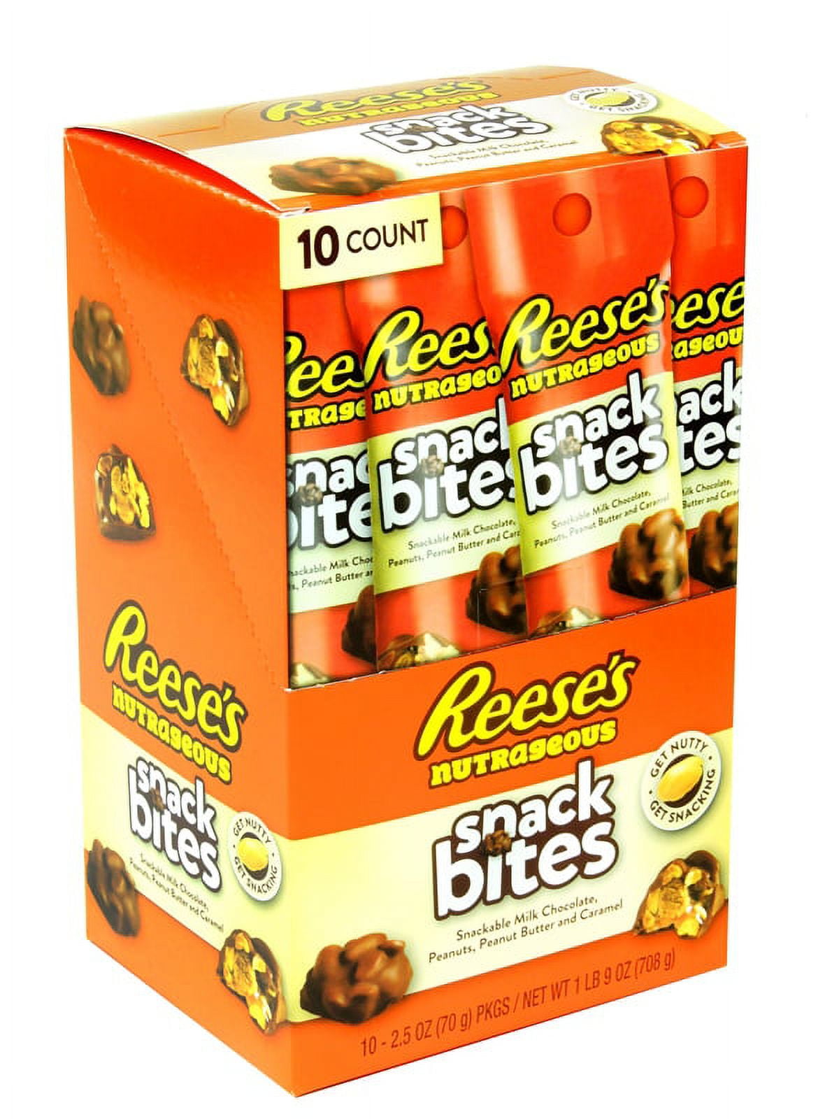 NEW REESE'S NUTRAGEOUS SNACK BITES 10 PACK( FROM JERSEY CANDY COMPANY