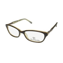 NEW RENATO BALESTRA RB010 WOMENS/LADIES CAT EYE FULL-RIM BROWN FRAME DEMO LENSES 53-17-135 SPRING HINGES EYEGLASSES/EYE GLASSES