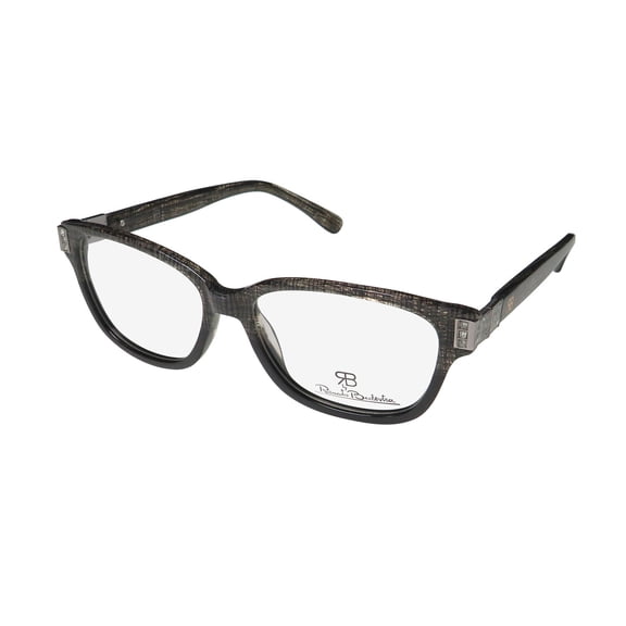 NEW RENATO BALESTRA RB013 WOMENS RECTANGULAR FULL-RIM BLACK FRAME DEMO LENSES 53-16-145 EYEGLASSES/EYEWEAR