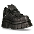 thumbnail image 1 of NEW ROCK 106N-S52 TOWER SHOES Metallic Black Leather Biker Punk Gothic Boots 39, 1 of 6