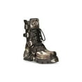 thumbnail image 1 of NEW ROCK 591-S15 Boots CAMOUFLAGE Flame Metallic Black Leather Goth Punk Biker 43, 1 of 6