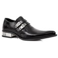thumbnail image 1 of NEW ROCK M-2246-S14 NEWMAN SHOES Black Leather Buckle Steel Heel 40, 1 of 6