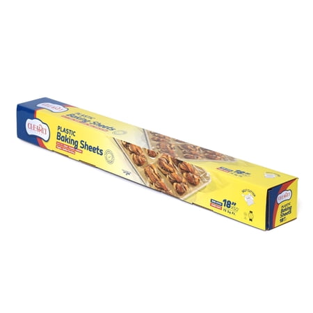 Clearly Plastic Baking Parchment Sheets for Baking Cookies, Cakes, Pastries, Cupcakes (Silicone, Plastic, 18x50ft)