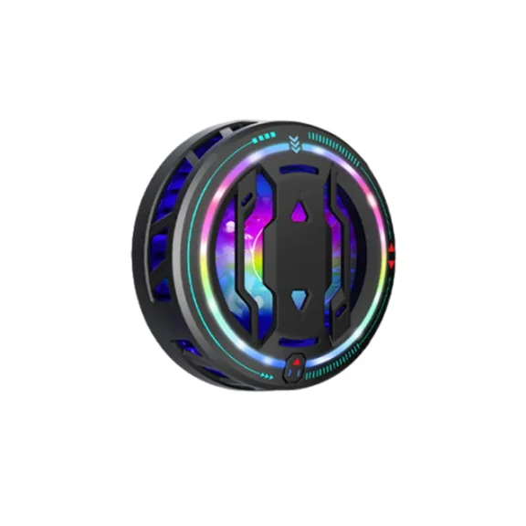 NEW RS6 Mobile Phone Semiconductor Cooling Fan Radiator w/ RGB 3 Gears Adjustment Game Cooler for IPhone Android PUBG Heat Sink