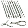 thumbnail image 1 of NEW RUST FREE STAINLESS STEEL 11 PC CHIROPODIST PODIATRIST NAIL CARE TOOLS SET, 1 of 8