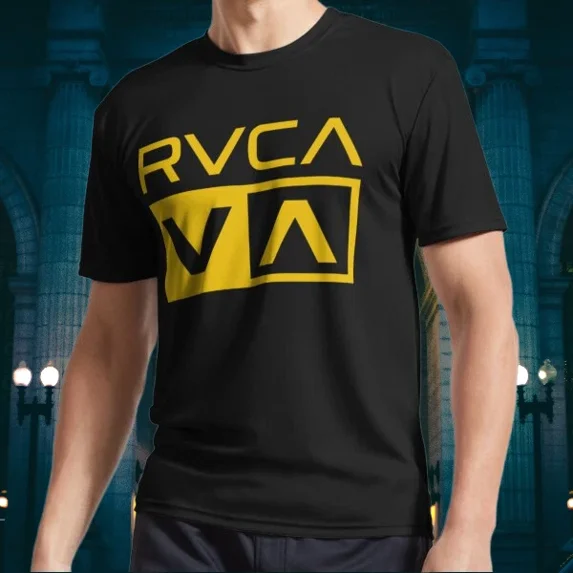 NEW! RVCA VA Logo Long Sleeve T-Shirt Funny Size S to 5XL