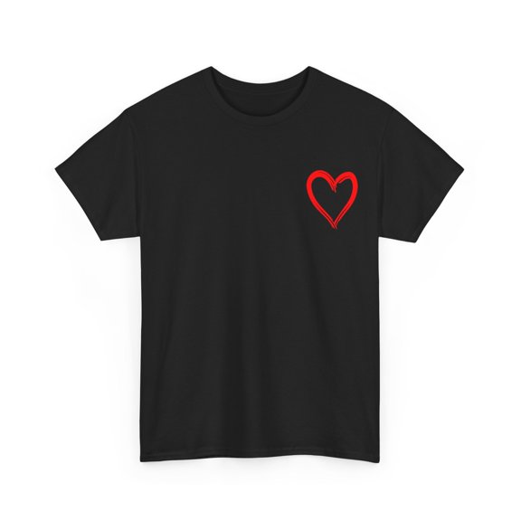 HOT Red Heart Cool Love Heart Graphic Valentines Day Men Women T-Shirt