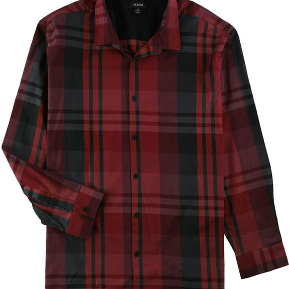 NEW Red Truffle Mens Size Medium M Button Down Plaid Shirt