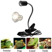NEW Reptile Aquarium Heat Lamp Turtle Lights with Clip, UVA UVB Bulb Basking Lamp, Pet Heating Light Lamp Adjustable Holder for Reptile Turtle Lizard Snake (E27, 110V)