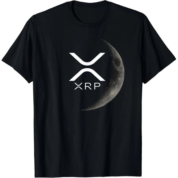 *NEW* Ripple XRP Moon T-Shirt Size S-5XL
