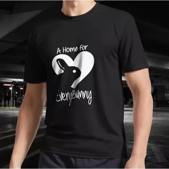 NEW SHIRT A HOME FOR EVERYBUNNY RACING LOGO T-SHIRT FUNNY SIZE S-5XL