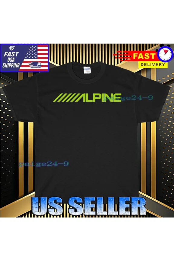 NEW SHIRT ALPINE CAR STEREO LOGO T-SHIRT FUNNY AMERICAN UNISEX TEE SIZE S-5XL
