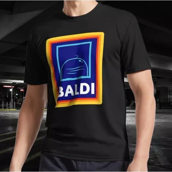 NEW SHIRT BALDI BALD HEAD ALDI RACING LOGO T-SHIRT FUNNY SIZE S-5XL