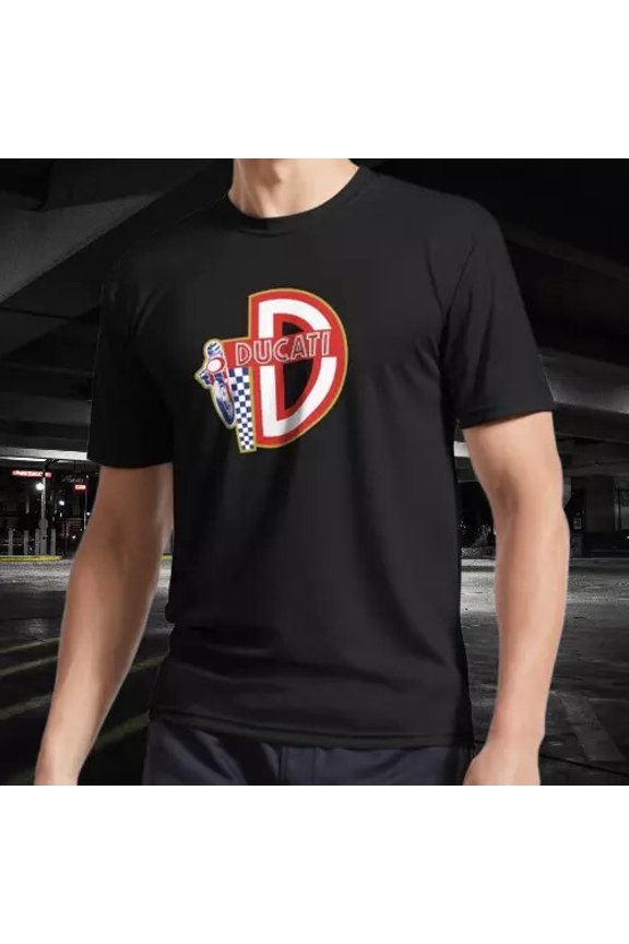 NEW SHIRT DUCATI MOTO RETRO RACING LOGO T-SHIRT FUNNY SIZE S-5XL