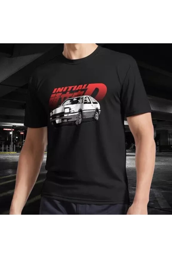 NEW SHIRT INITIAL D MANGA AE86 RACING LOGO T-SHIRT FUNNY SIZE S-5XL