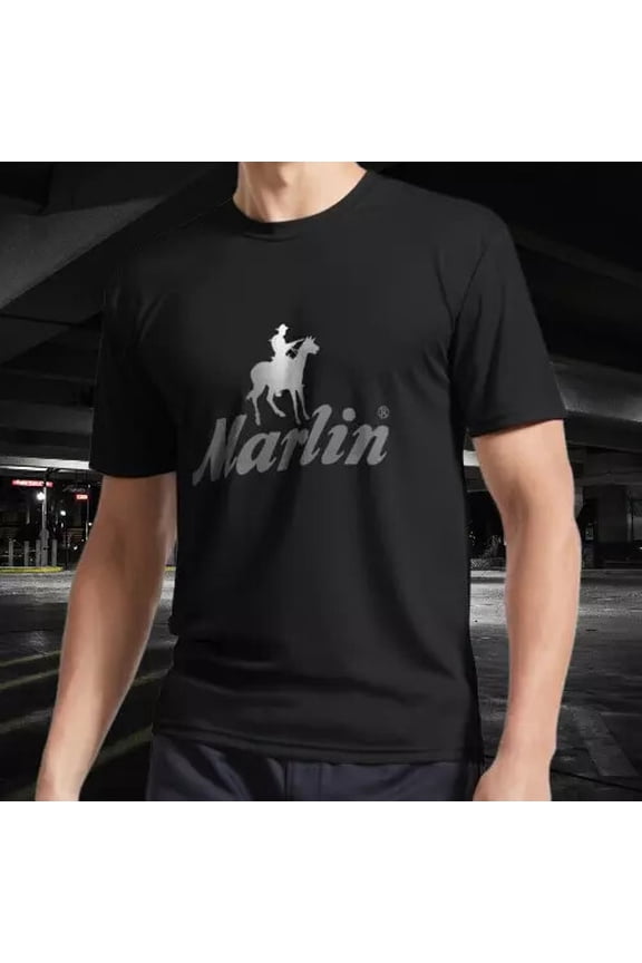 NEW SHIRT MARLIN LOGO ACTIVE WORK RACING LOGO T-SHIRT FUNNY SIZE S-5XL