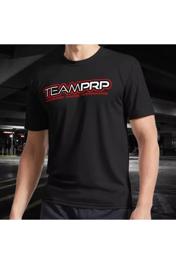 NEW SHIRT TEAM PRP BLACK WHITE RED RACING LOGO T-SHIRT FUNNY SIZE S-5XL