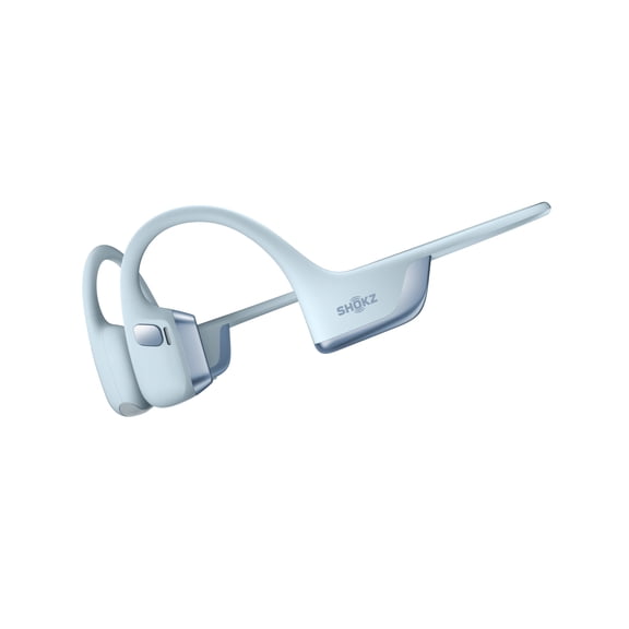 New Shokz OpenRun Pro 2 - Open-Ear, Bone Conduction Sport Headphones - Sweat Resistant, Workout Headphones with 30ft Bluetooth - Secure, Comfortable Fit - Deep Bass and Smart Mic - SHOKZ App (Blue)
