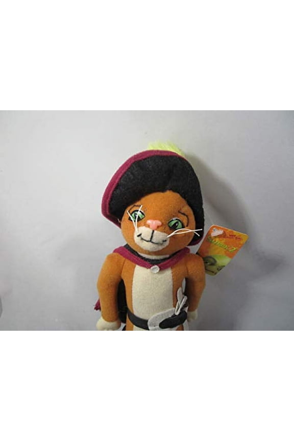 NEW SHREK 2 PLUSH PUSS & BOOTS PLUSH 10" TALL