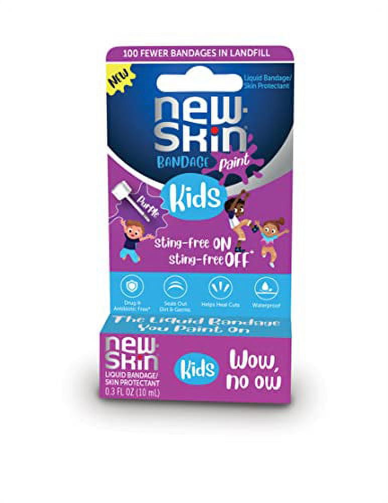 NEWSKIN Kids Liquid Bandage Paint, Sting Free Waterproof Bandage for