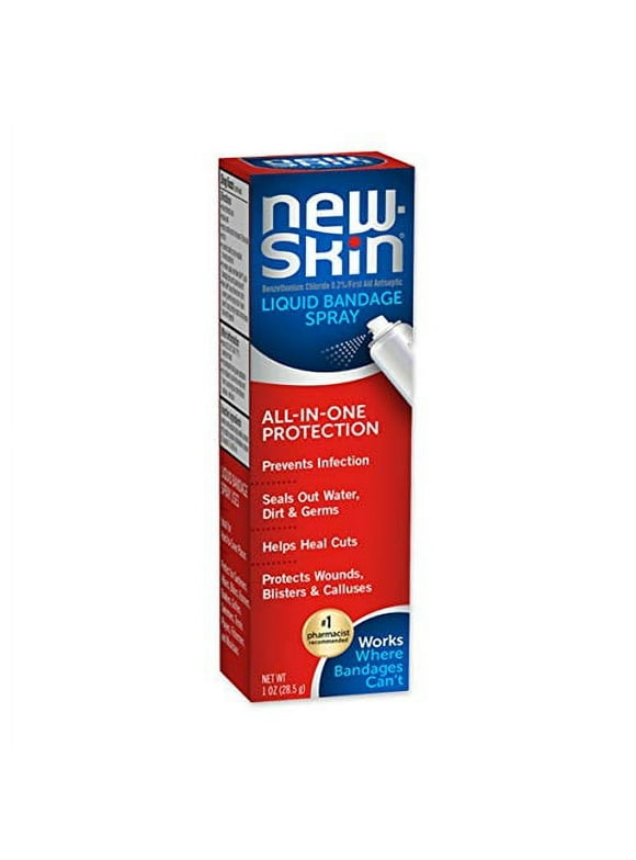 NEW-SKIN Liquid Bandage Spray for Cuts and Minor Scrapes, 1 Ounce