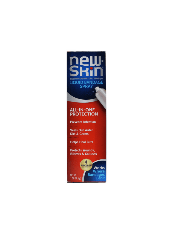 NEW-SKIN Liquid Bandage Spray for Cuts and Minor Scrapes, 1 Ounce