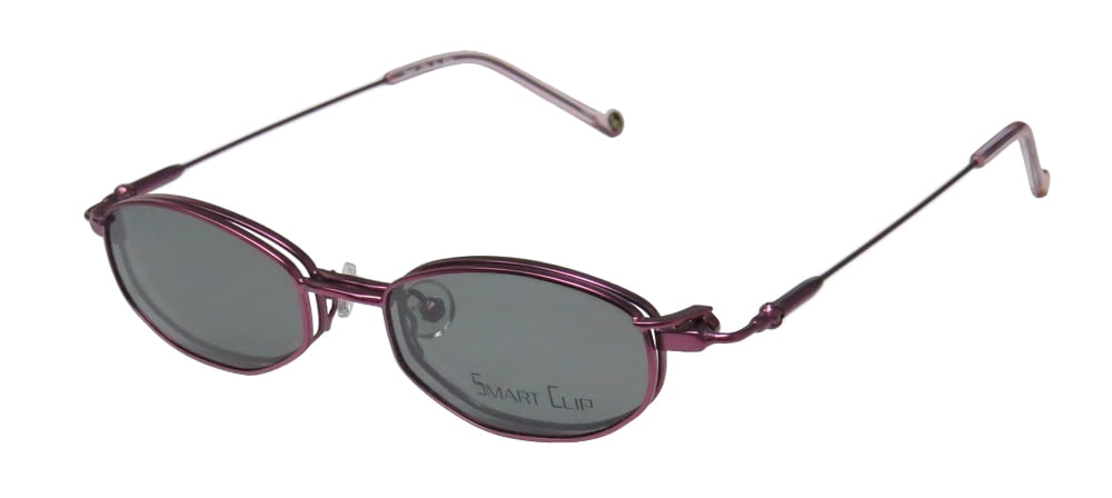 NEW SMARTCLIP 281 MENS/WOMENS DESIGNER FULL-RIM VIOLET OPTICAL WITH ...