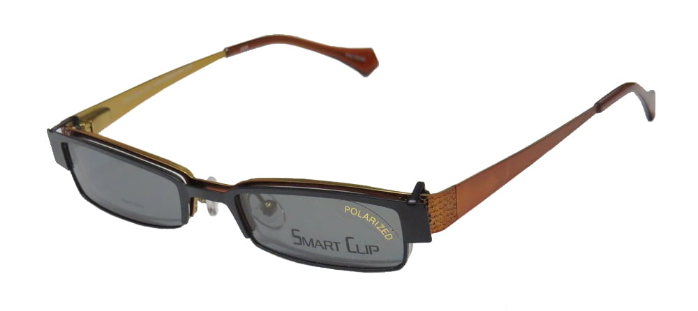 NEW SMARTCLIP 300 MENS/WOMENS CAT EYE HALF-RIM BRONZE  display picture 1