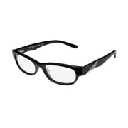 NEW SMITH OPTICS ACCOLADE WOMENS/LADIES DESIGNER FULL-RIM BLACK / WHITE EXCLUSIVE FASHIONABLE FRAME DEMO LENSES 51-17-135 SPRING HINGES EYEGLASSES/EYE GLASSES