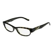 NEW SMITH OPTICS ACCOLADE WOMENS/LADIES DESIGNER FULL-RIM HAVANA / CREAM EXCLUSIVE FASHIONABLE FRAME DEMO LENSES 51-17-135 FLEXIBLE HINGES EYEGLASSES/SPECTACLES