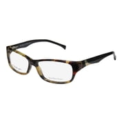 NEW SMITH OPTICS HEARTBREAK WOMENS/LADIES DESIGNER FULL-RIM HAVANA / BLACK / GOLD DEMO LENS COMFORTABLE FRAME DEMO LENSES 53-15-135 FLEXIBLE HINGES EYEGLASSES/EYEGLASS FRAME