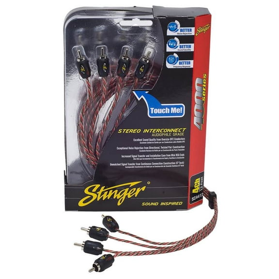 NEW STINGER SI4417 4 Channel 17 Ft Car RCA Inteconnect