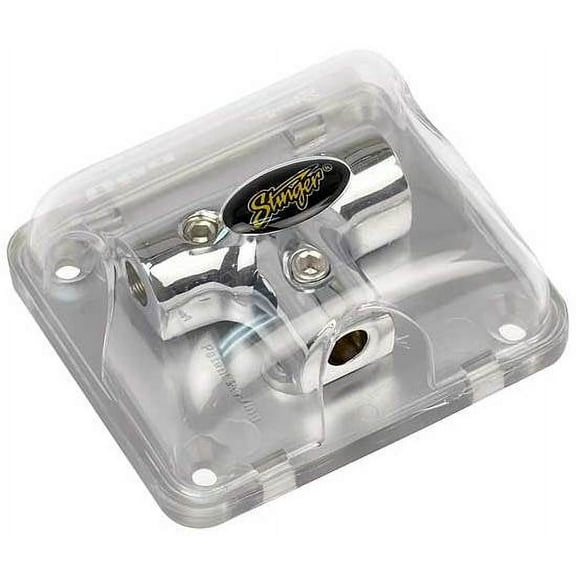 STINGER PRO Series Power/Ground Distribution T-Block with Three 4 Gauge Inputs