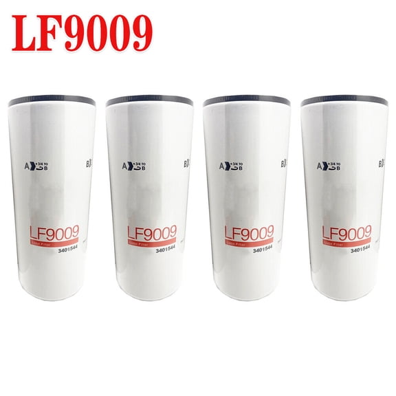 NEW STOCK Oil Filter LF9009, for Cummins 3401544, FTECXLF7000, Pack of 4