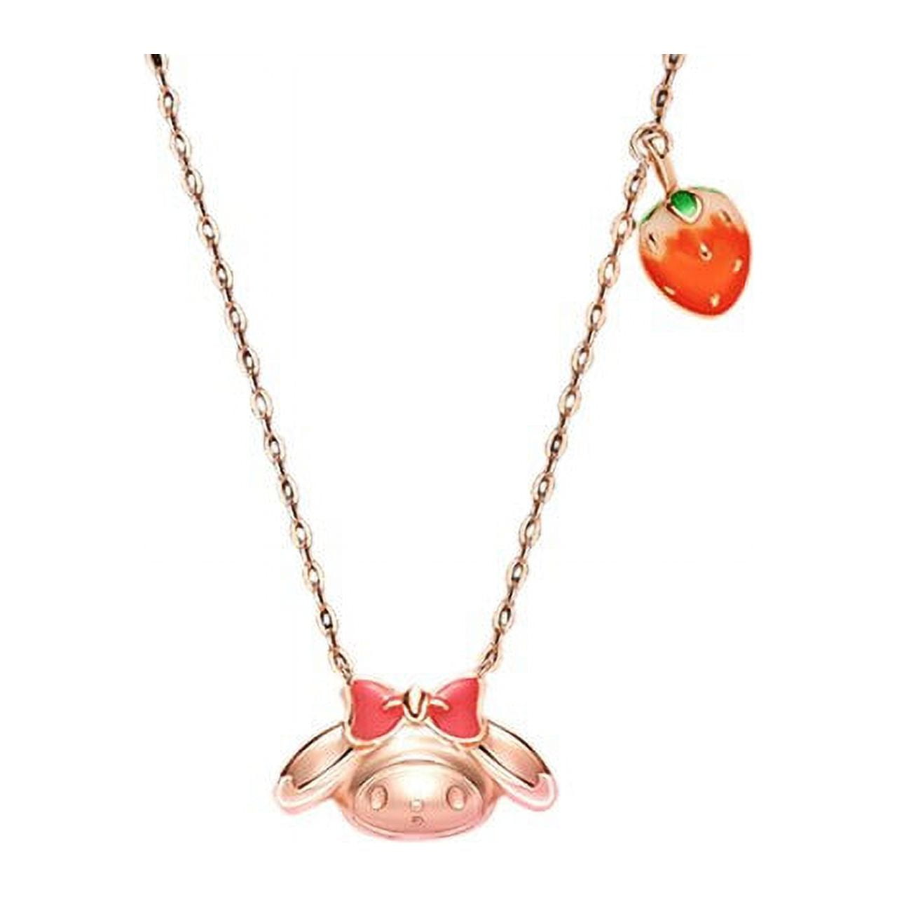 NEW Sanrio Ornaments My Melody Fashion Cute Trendy Girl Necklace Jewelry With Chain Alloy Strawberry Pendant Women s Accessories c594528a 47e6 4795 8080 d83d9d3c2a2d.9326fcd48e46c24e3455e1cf6f72971b