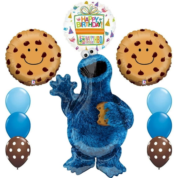 NEW! Sesame Street Cookie Monsters Birthday party supplies
