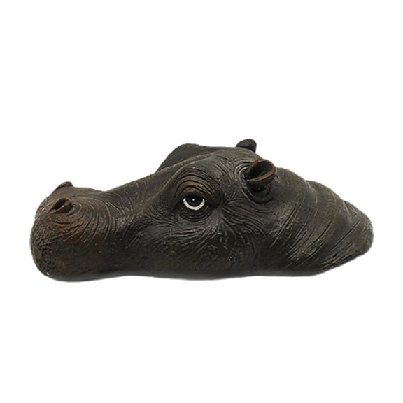 NEW_Shark Fin for Pool, Floating Shark Decoy, Realistic Shark Statue, Pond Floating Shark, Artificial Shark Fin Hippo Floating Resin Decoy Animals Statues Garden Statues for Courtyard Park Pond O8B6