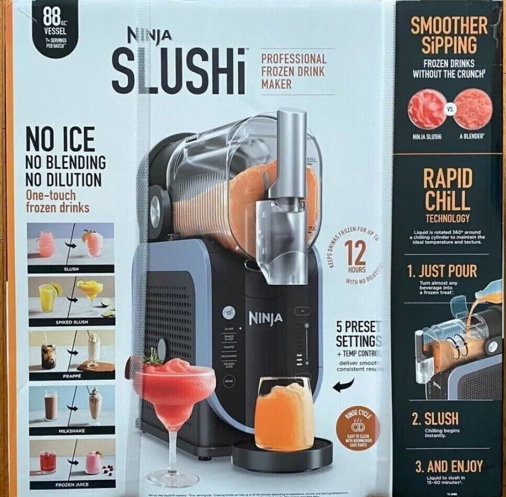 Ninja 5-in-1 Frozen Drink Maker, 88oz, Slushie Machine with 5