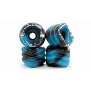 Shark Wheel 72mm, 78a DNA - Black / Blue Swirl Skateboard Wheels for Longboards
