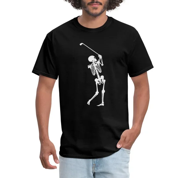 NEW Skeleton Sport Funny Golf Men's T-Shirt