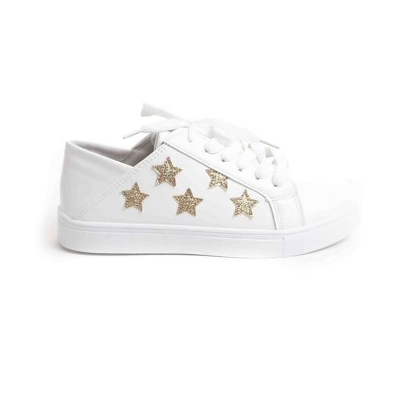 NEW Soho Shoes Women's Casual Glitter Stars Fashion Sneaker